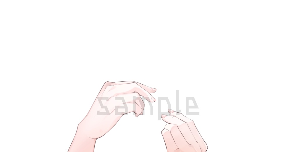 【Vtuber向け素材】色々持てる手