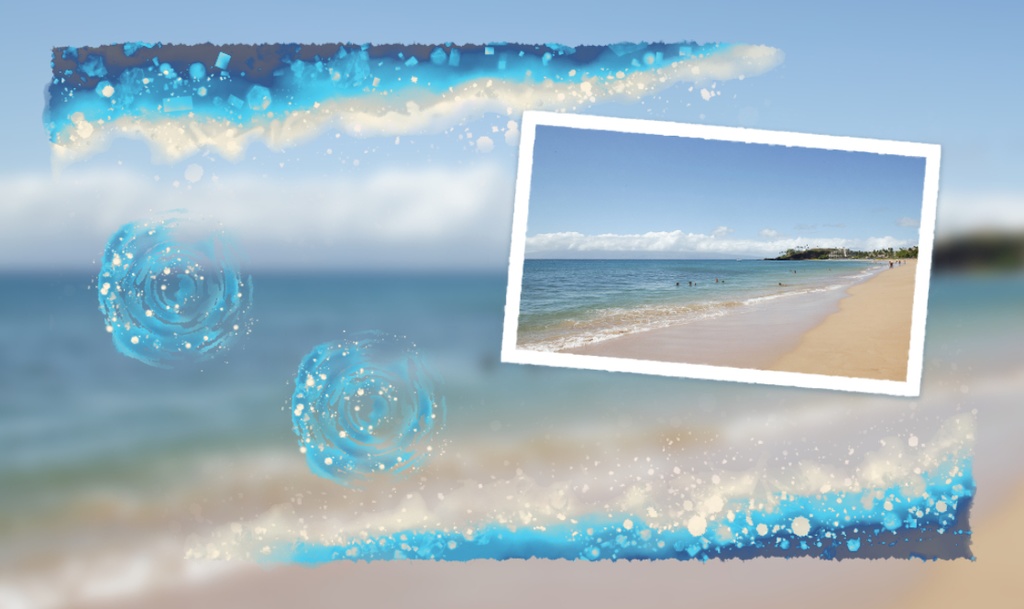 【ココフォリア】海のお部屋二種素材