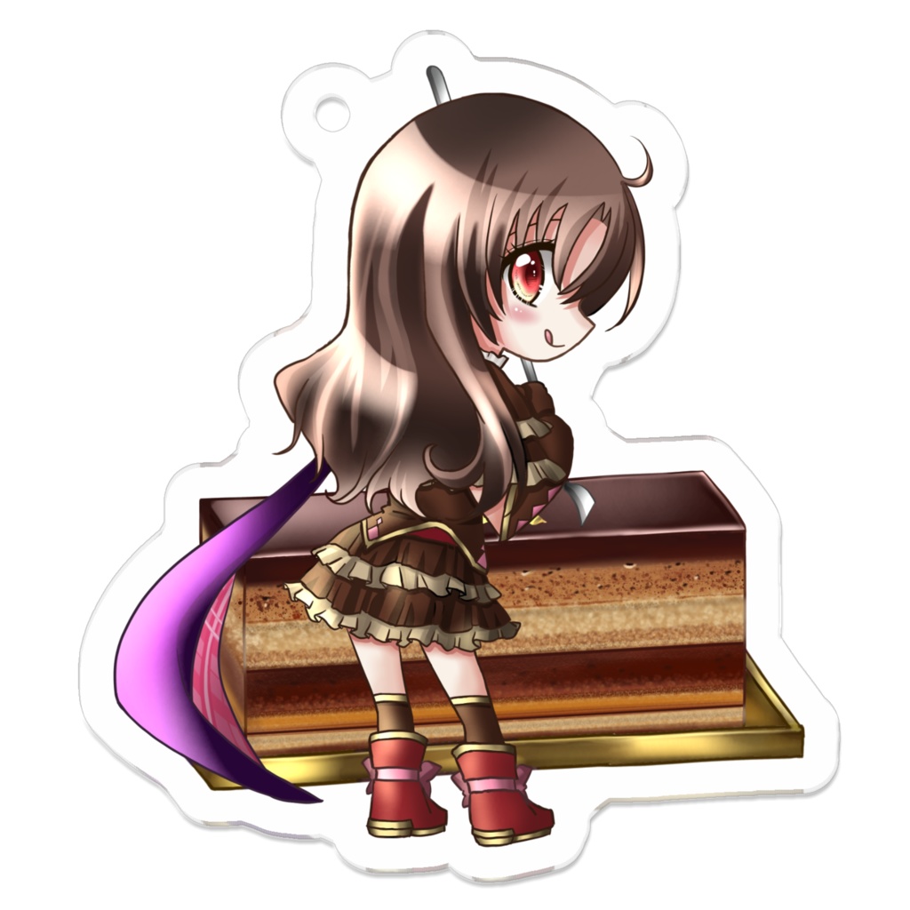 アクリルキーホルダー小(ケーキ)