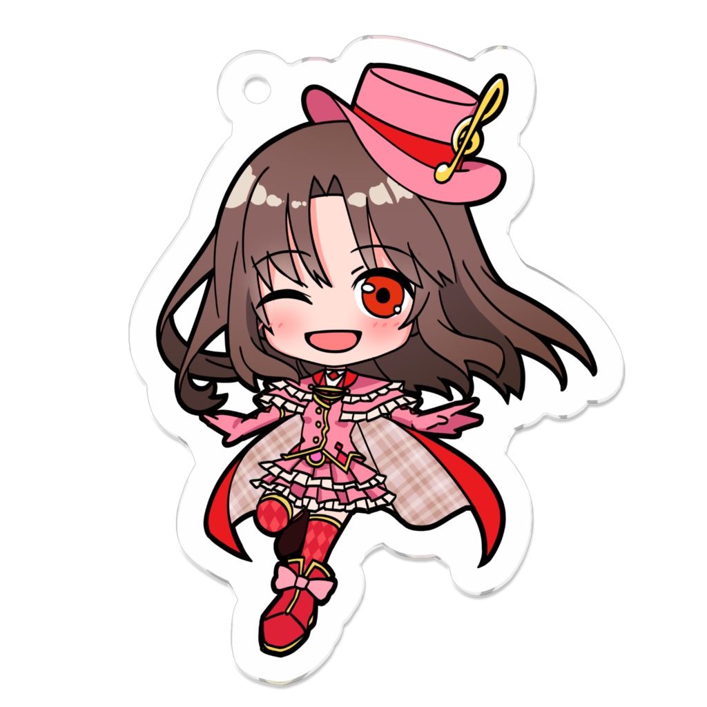 アクリルキーホルダー小（ピンク）