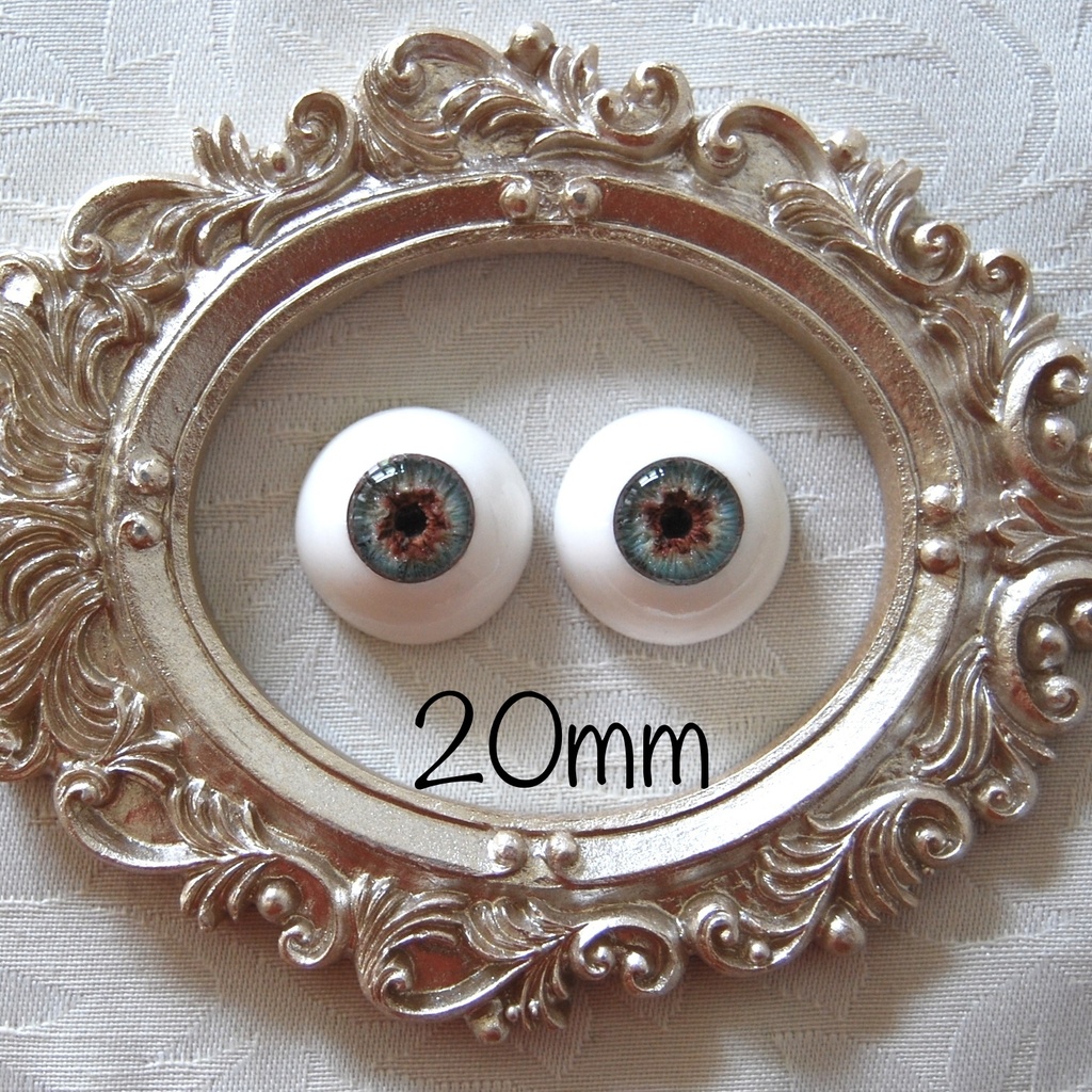 20mm/10mm【グリーン系】ドールアイ