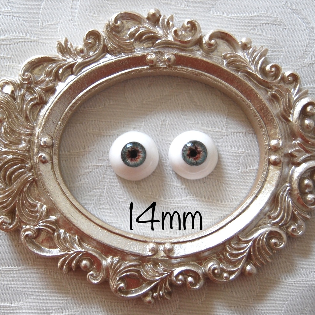 14mm/7mm【グリーン系】ドールアイ