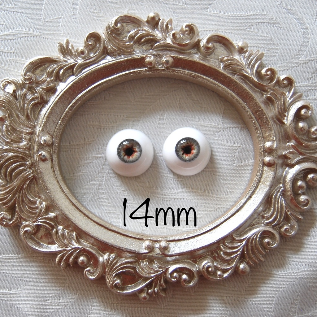 14mm/7mm【グレー系】ドールアイ