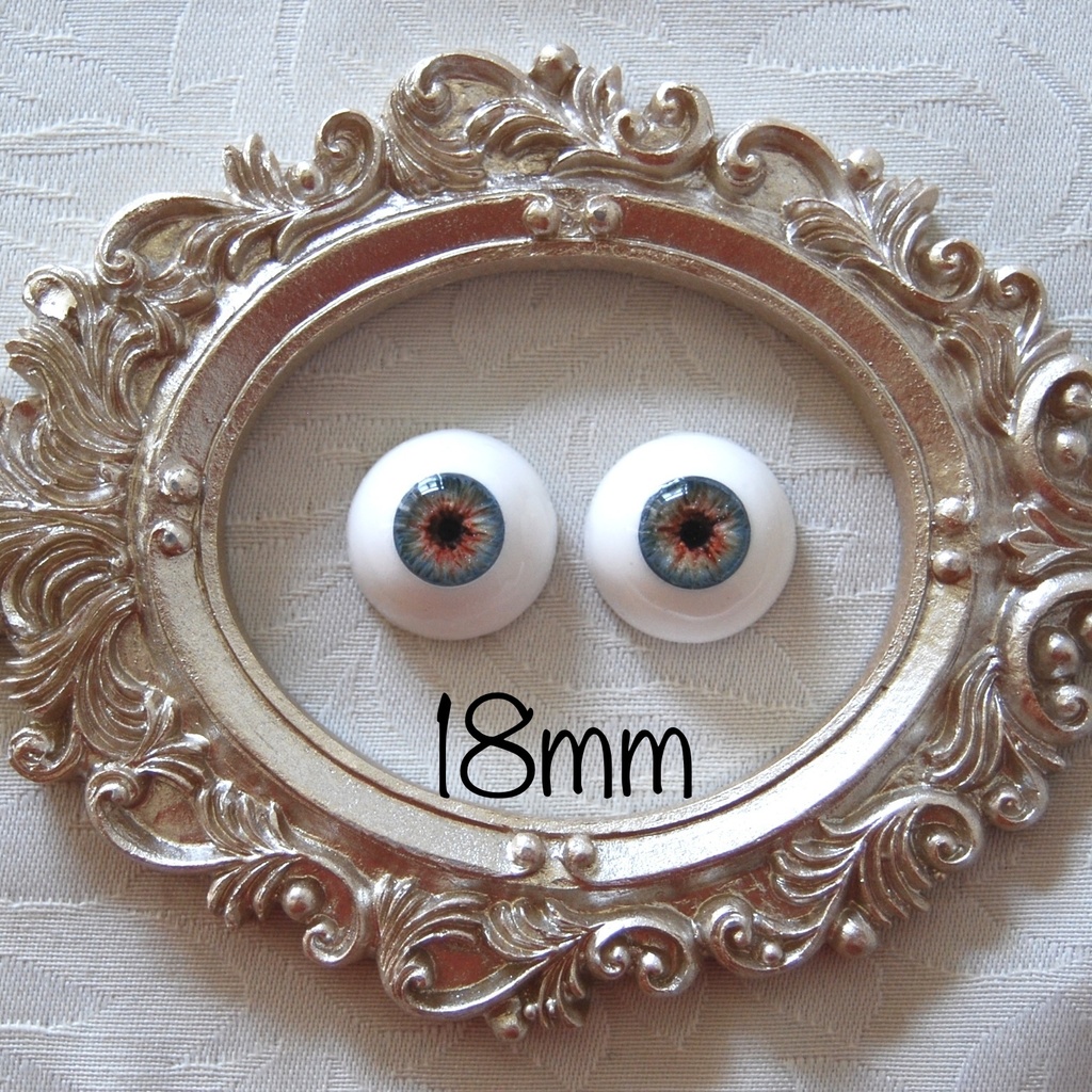 18mm/9mm【ブルー系】ドールアイ