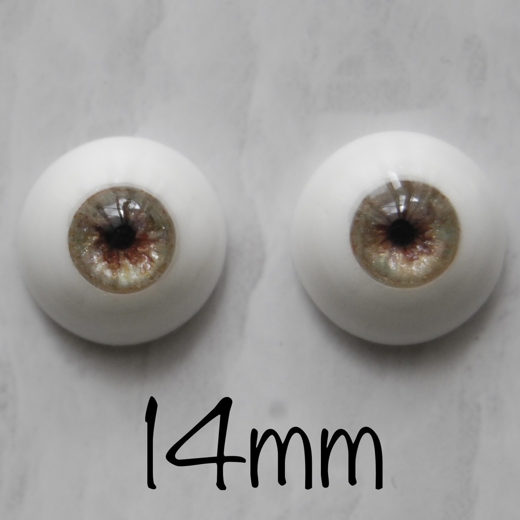 14mm/7mm【ヘーゼル】ドールアイ