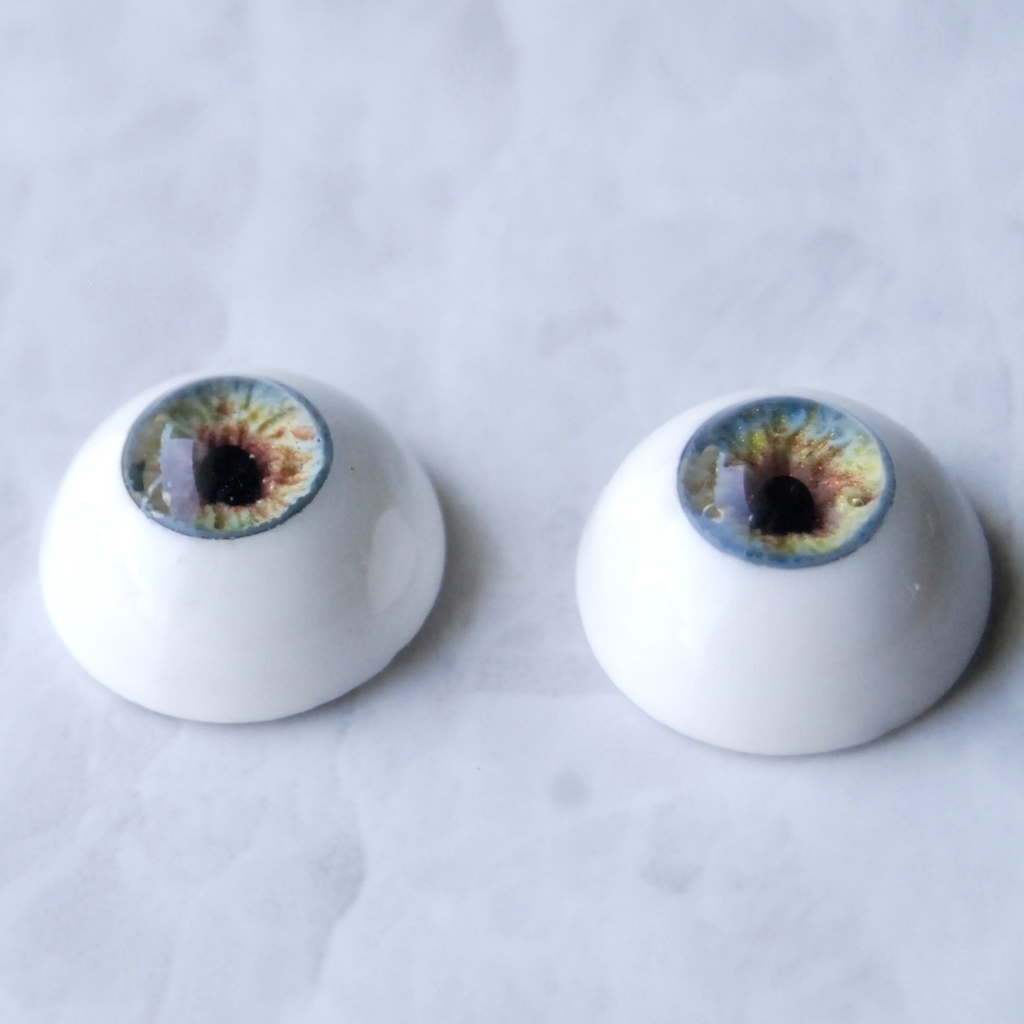 18mm/9mm【ブルー】ドールアイ レジンアイ