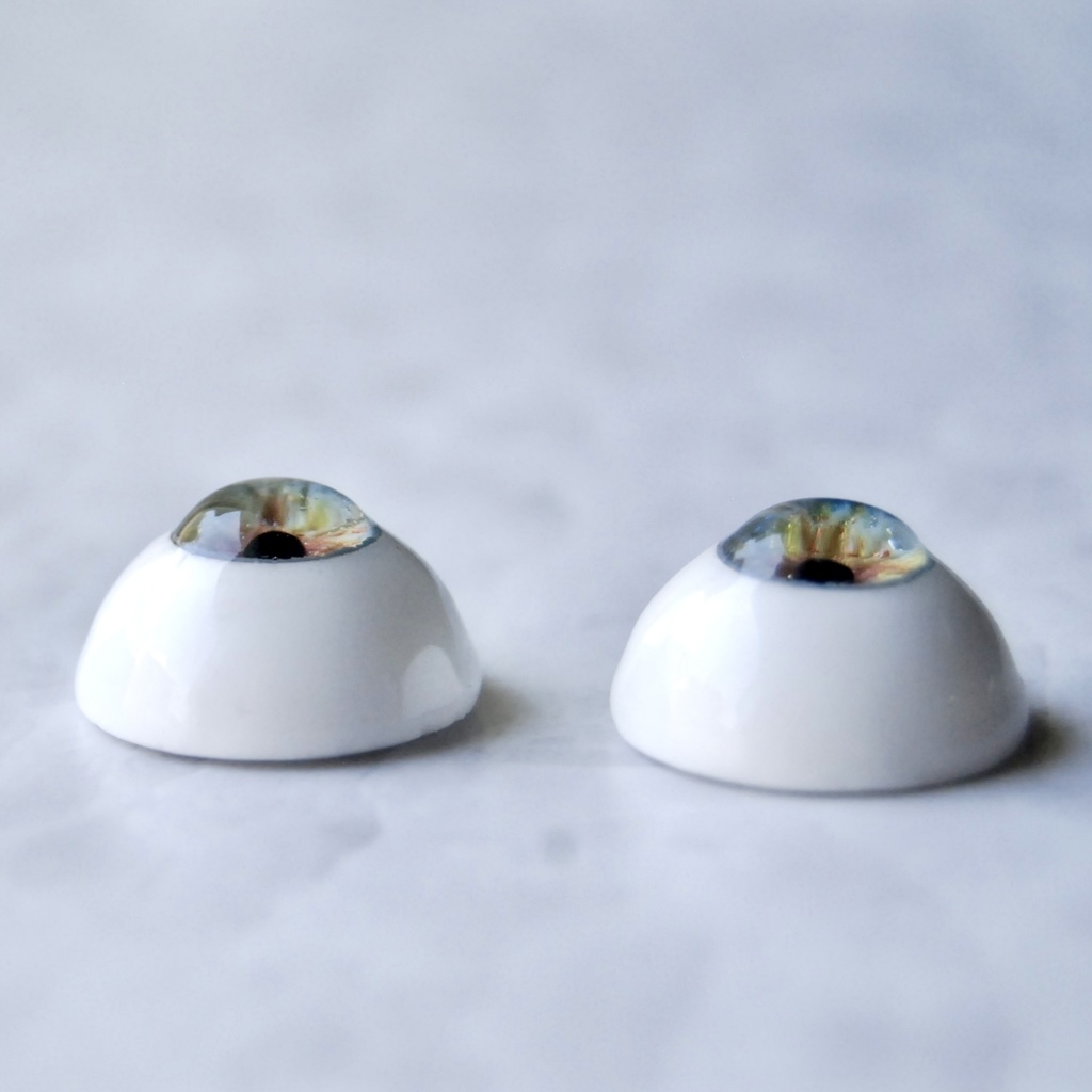 18mm/9mm【ブルー】ドールアイ レジンアイ