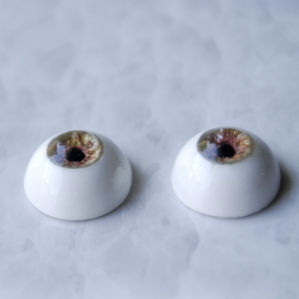 18mm/9mm【ヘーゼル】ドールアイ レジンアイ