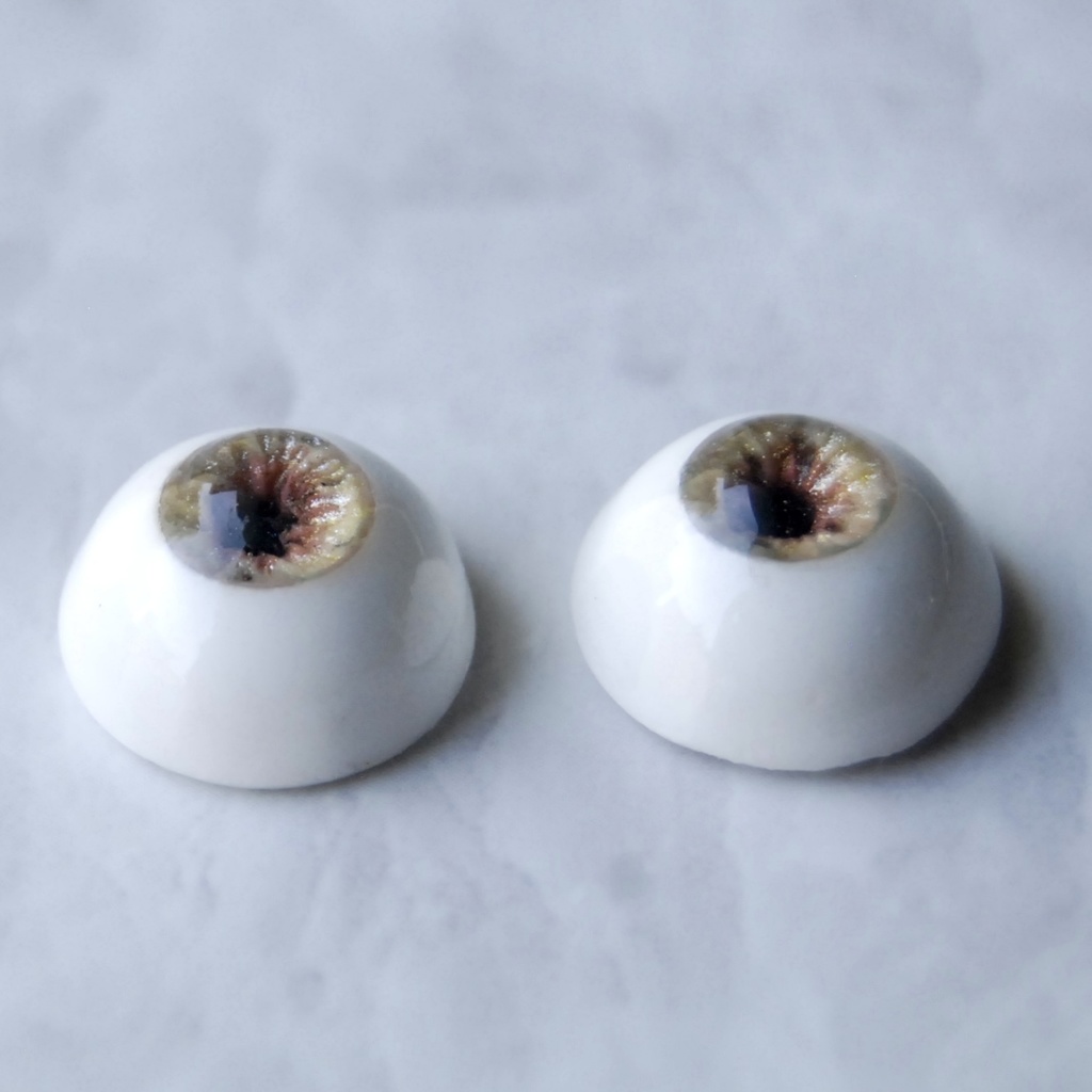 14mm/7mm【ヘーゼル】ドールアイ レジンアイ