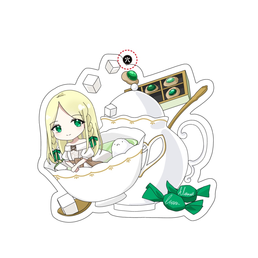 お茶会アクキー/アリソネア
