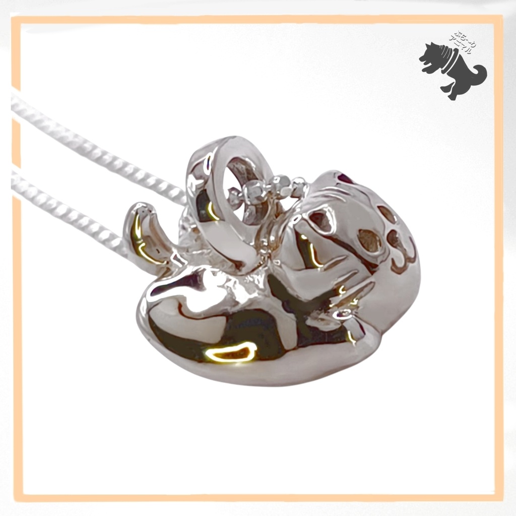 反りネコ シルバーネックレス ねこ ネコ 猫 キャット にゃんこ 動物 小動物 アニマル ペット シルバーアクセサリー シルバー925 メンズ レディース ユニセックス プレゼント 可愛い シンプル