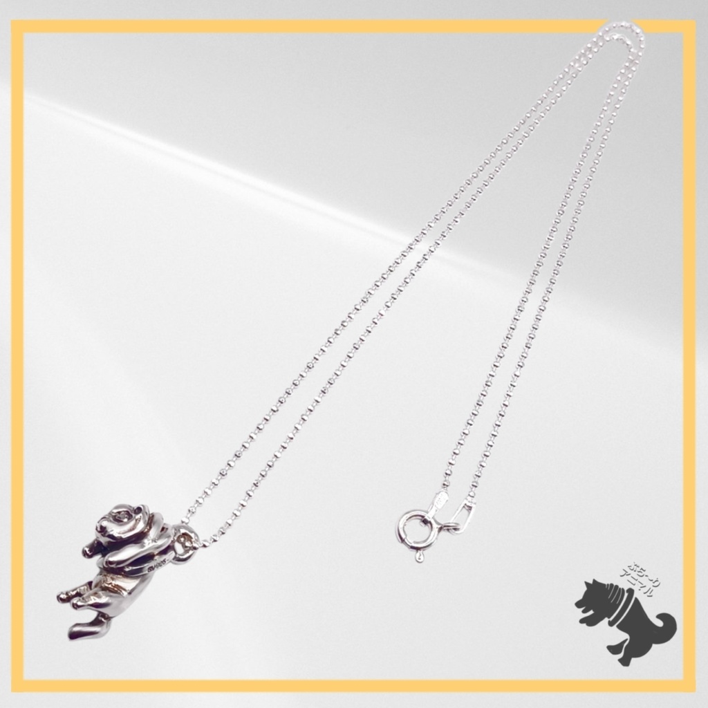 首肉もりもりネコ シルバーネックレス 猫 ネコ ねこ 動物 アニマル ペット シルバーアクセサリー シルバー925 メンズ レディース ユニセックス プレゼント 可愛い シンプル