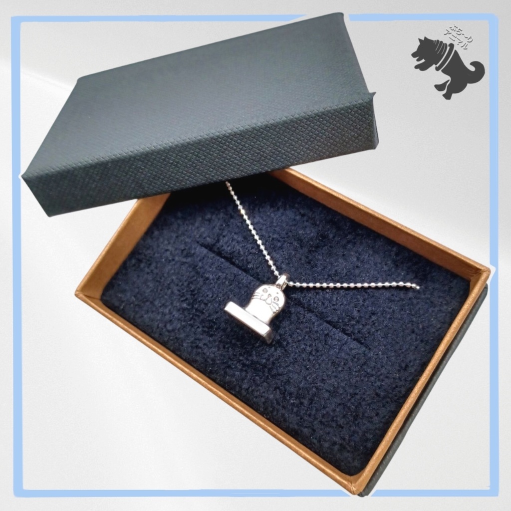 餅アザラシ シルバーネックレス あざらし アザラシ 動物 小動物 餅 おもち 海 アニマル ペット シルバーアクセサリー シルバー925 メンズ レディース ユニセックス プレゼント 可愛い シンプル