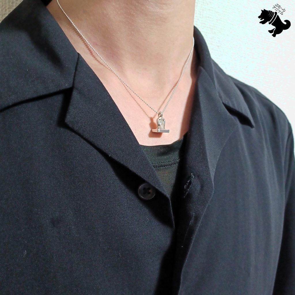 餅アザラシ シルバーネックレス あざらし アザラシ 動物 小動物 餅 おもち 海 アニマル ペット シルバーアクセサリー シルバー925 メンズ レディース ユニセックス プレゼント 可愛い シンプル