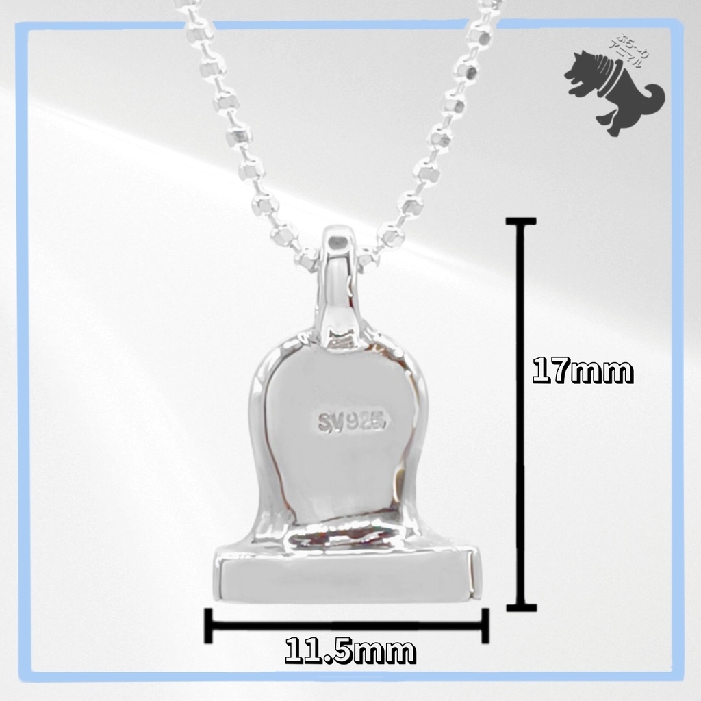 餅アザラシ シルバーネックレス あざらし アザラシ 動物 小動物 餅 おもち 海 アニマル ペット シルバーアクセサリー シルバー925 メンズ レディース ユニセックス プレゼント 可愛い シンプル