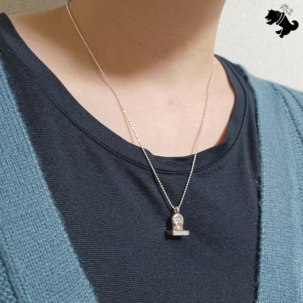 餅アザラシ シルバーネックレス あざらし アザラシ 動物 小動物 餅 おもち 海 アニマル ペット シルバーアクセサリー シルバー925 メンズ レディース ユニセックス プレゼント 可愛い シンプル