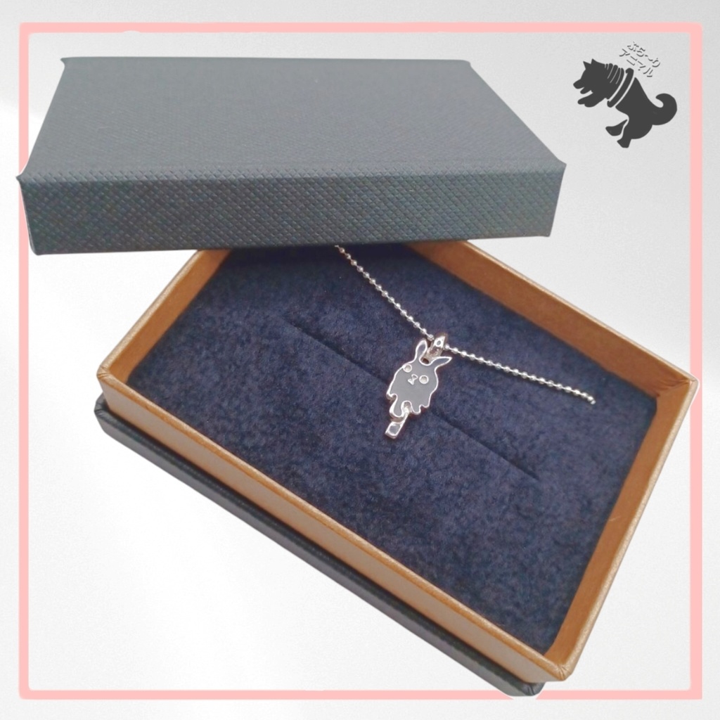 とろけるうさぎ アイス シルバーネックレス うさぎ ウサギ 兎 ラビット 動物 小動物 アニマル ペット シルバーアクセサリー シルバー925 メンズ レディース ユニセックス プレゼント 可愛い