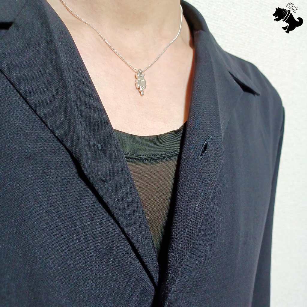 とろけるうさぎ アイス シルバーネックレス うさぎ ウサギ 兎 ラビット 動物 小動物 アニマル ペット シルバーアクセサリー シルバー925 メンズ レディース ユニセックス プレゼント 可愛い