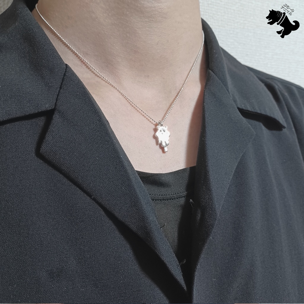 とろけるハムスターアイス シルバーネックレス ハムスター キンクマ ネズミ 動物 小動物  アニマル ペット シルバーアクセサリー シルバー925 メンズ レディース ユニセックス プレゼント 可愛い