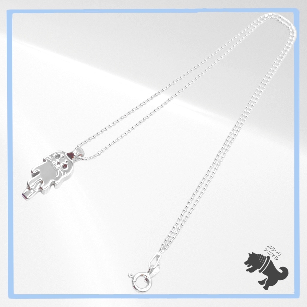 とろけるアザラシ アイス シルバーネックレス あざらし アザラシ 動物 海 アニマル ペット シルバーアクセサリー シルバー925 メンズ レディース ユニセックス プレゼント 可愛い シンプル 箱