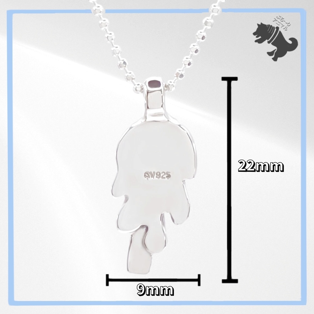 とろけるアザラシ アイス シルバーネックレス あざらし アザラシ 動物 海 アニマル ペット シルバーアクセサリー シルバー925 メンズ レディース ユニセックス プレゼント 可愛い シンプル 箱