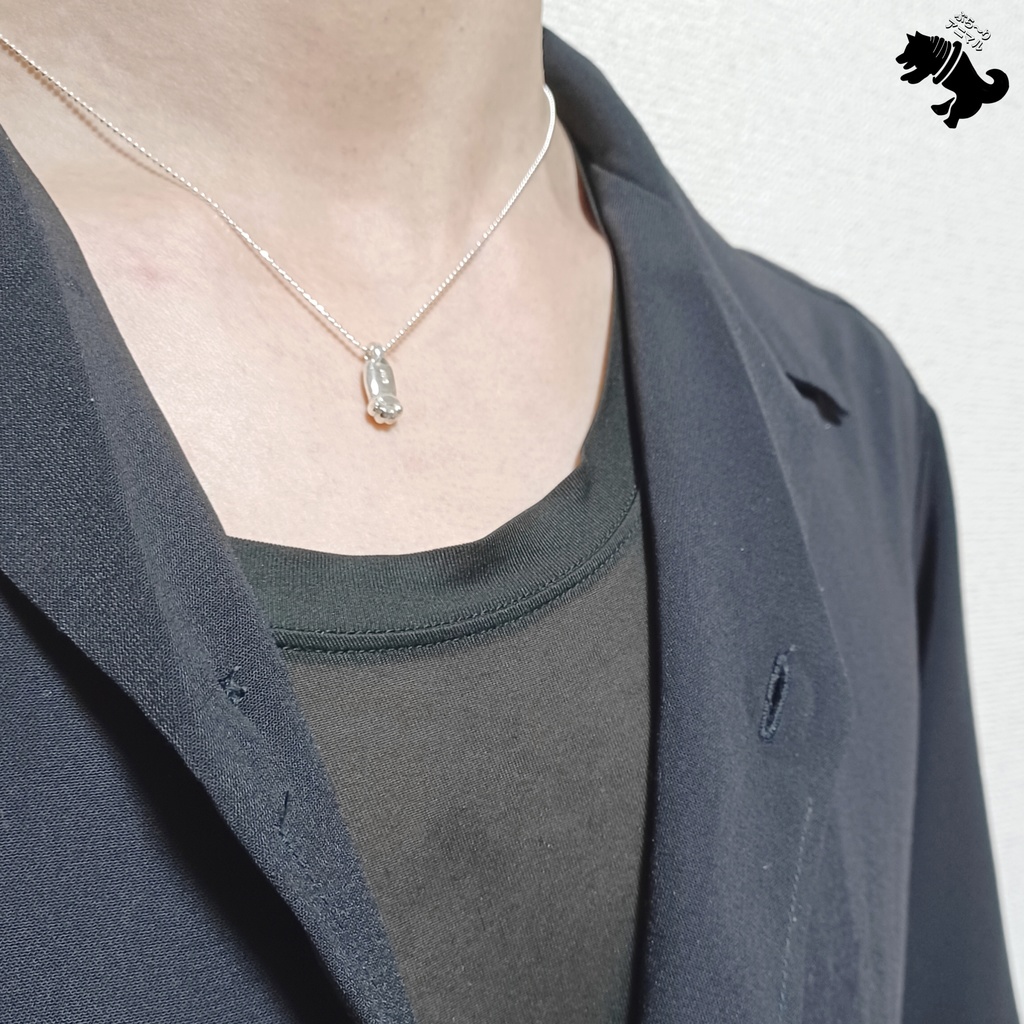 猫の手 肉球 シルバーネックレス ねこ ネコ 猫 キャット 動物 小動物 アニマル ペット シルバーアクセサリー シルバー925 メンズ レディース ユニセックス プレゼント 可愛い シンプ 箱あり