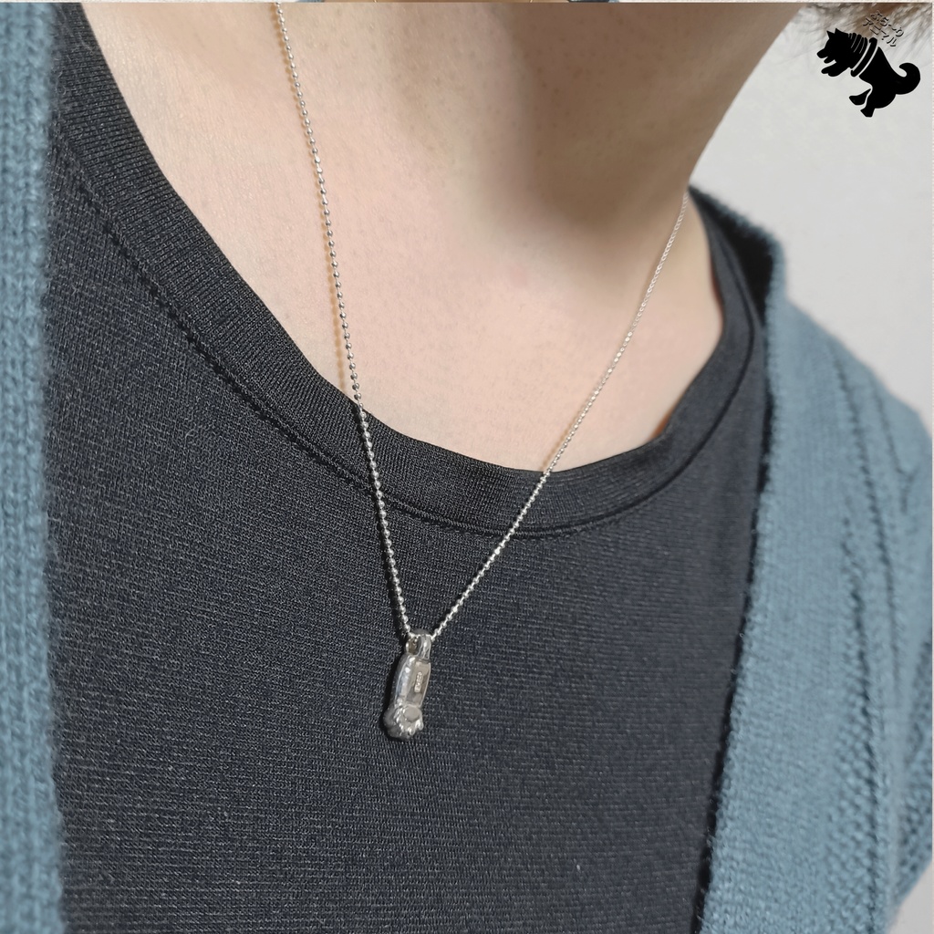 猫の手 肉球 シルバーネックレス ねこ ネコ 猫 キャット 動物 小動物 アニマル ペット シルバーアクセサリー シルバー925 メンズ レディース ユニセックス プレゼント 可愛い シンプ 箱あり