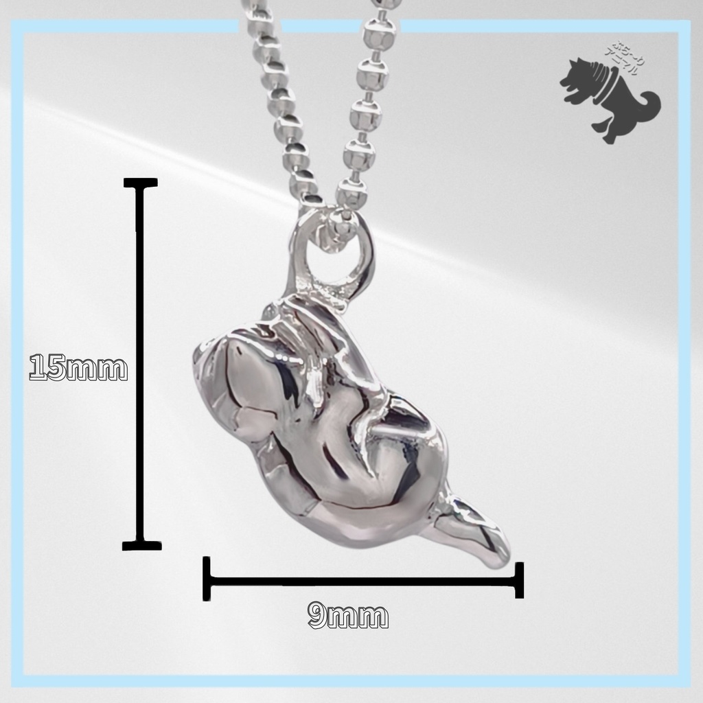 ごめんネコ シルバーネックレス ねこ ネコ 猫 キャット にゃんこ 動物 小動物 アニマル ペット シルバーアクセサリー シルバー925 メンズ レディース ユニセックス プレゼント 可愛い シンプル