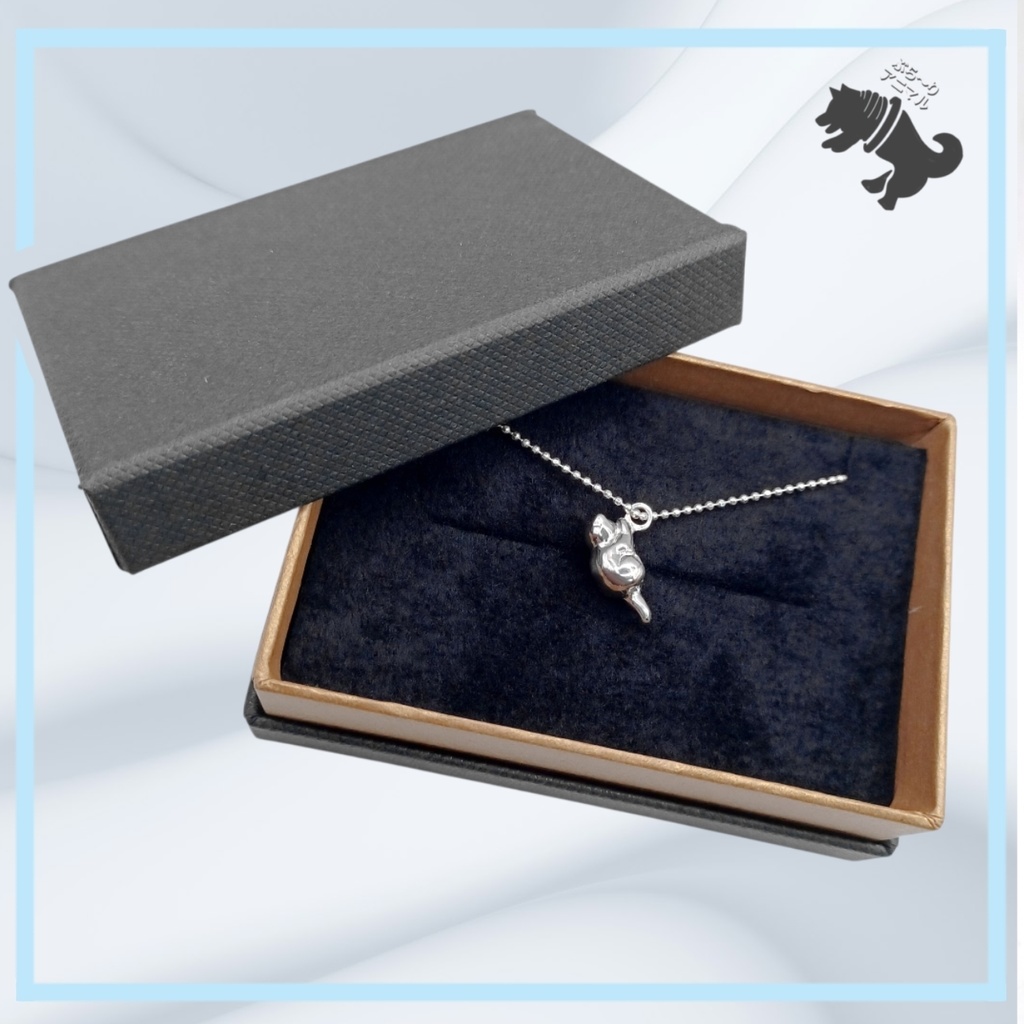 ごめんネコ シルバーネックレス ねこ ネコ 猫 キャット にゃんこ 動物 小動物 アニマル ペット シルバーアクセサリー シルバー925 メンズ レディース ユニセックス プレゼント 可愛い シンプル