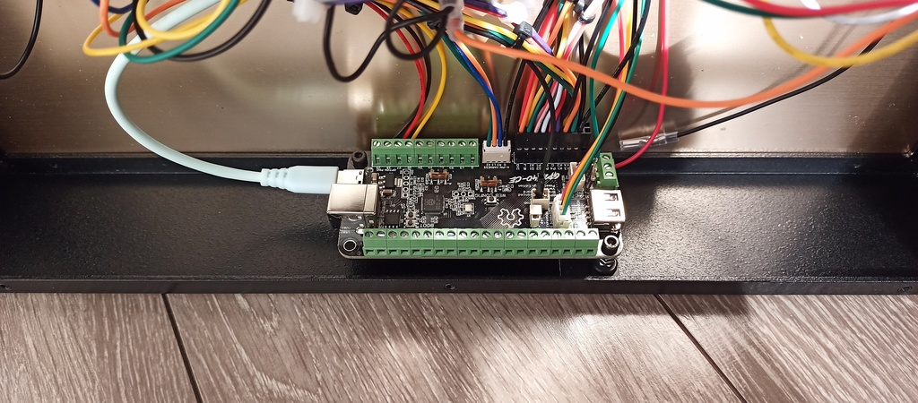 自作レバーレスコントローラー アルミ製 アケコン