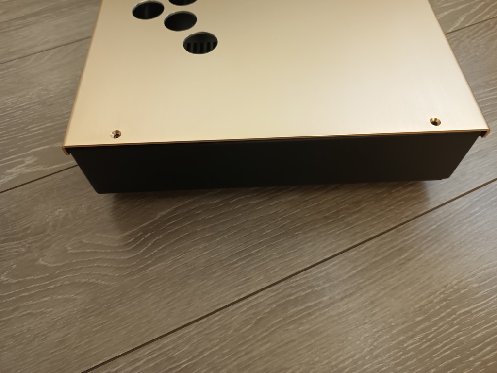 自作レバーレスコントローラー アルミ製 アケコン