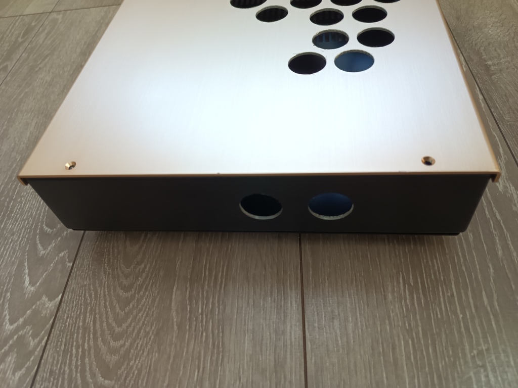 自作レバーレスコントローラー アルミ製 アケコン