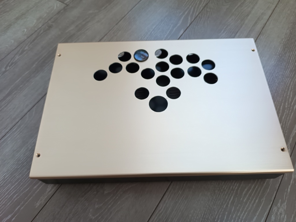 自作レバーレスコントローラー アルミ製 アケコン