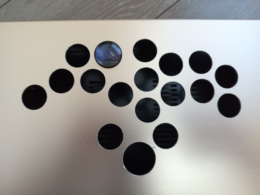 自作レバーレスコントローラー アルミ製 アケコン