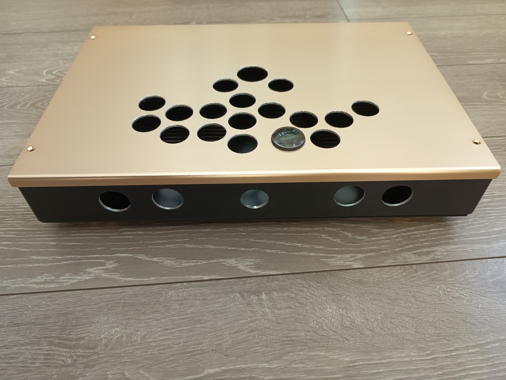 自作レバーレスコントローラー アルミ製 アケコン