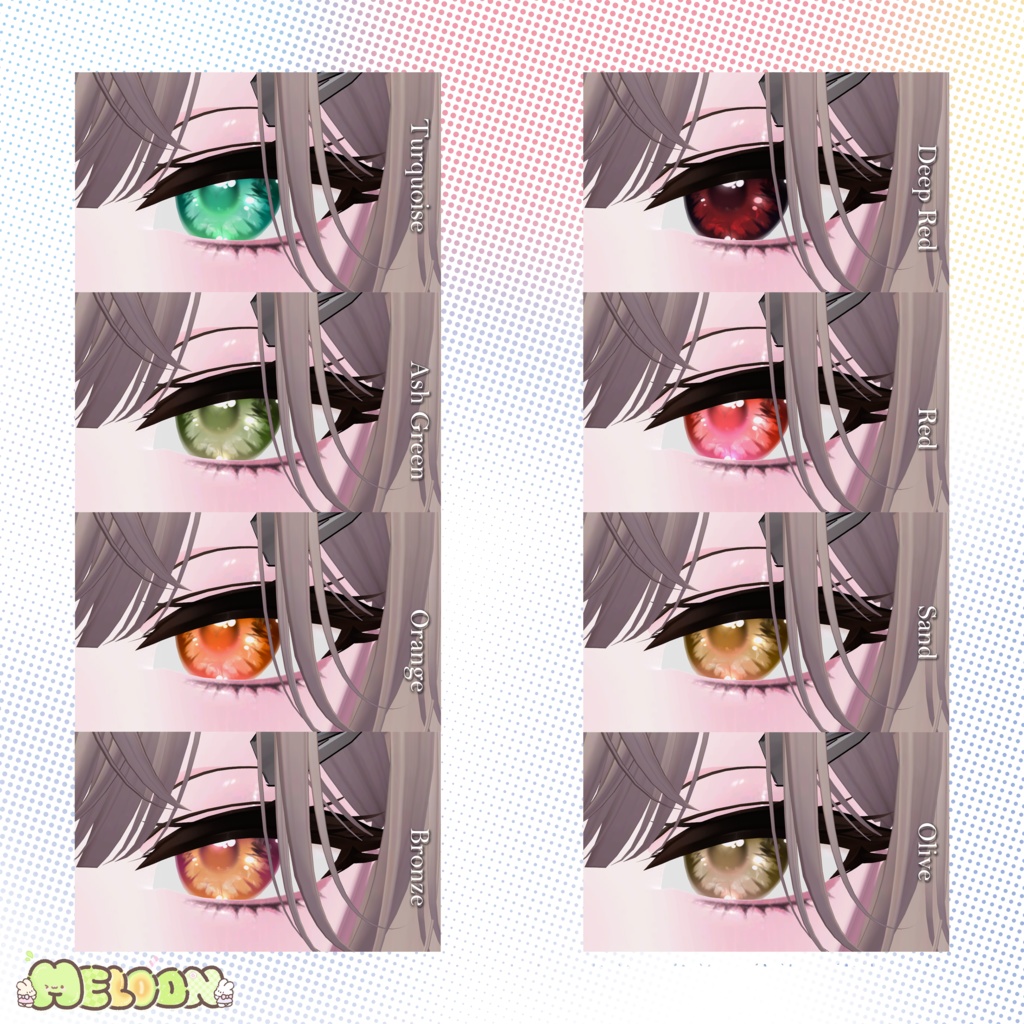 【11アバター対応】 Love me, Kiss me💓 Eye Texture