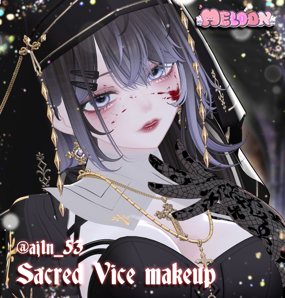 【ルミナ - LUMINA】 ✝️Sacred Vice🛐Make up + Eye texture + Poiyomi setting