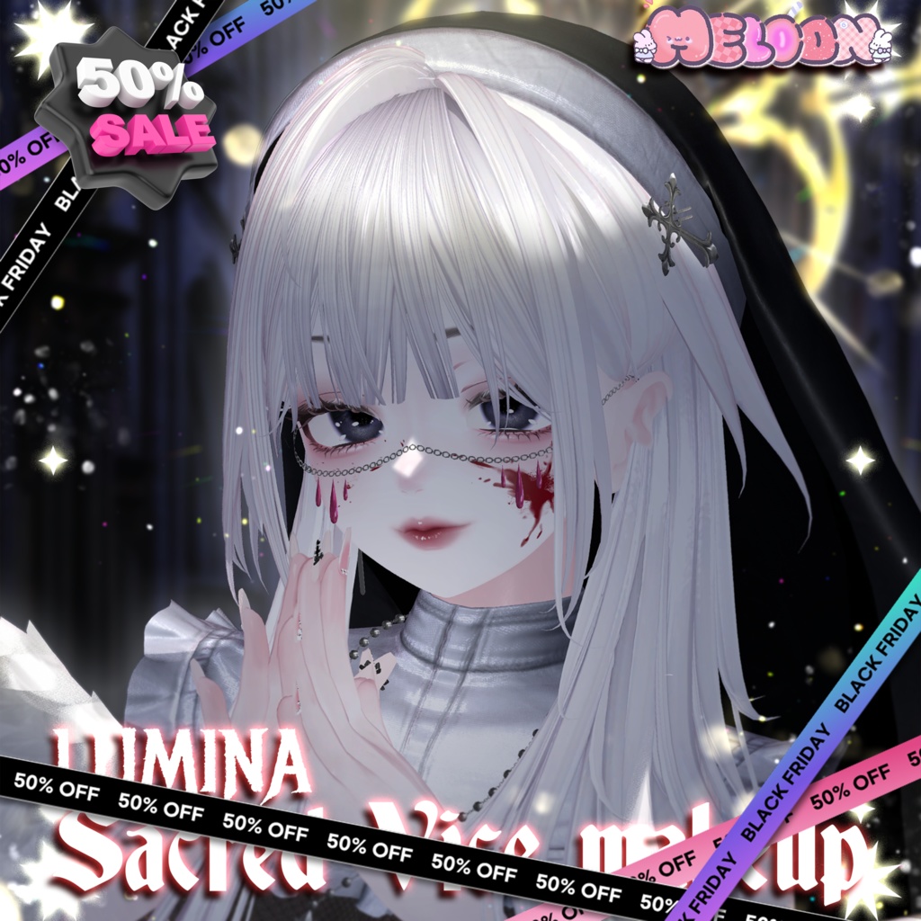【ルミナ - LUMINA】 ✝️Sacred Vice🛐Make up + Eye texture + Poiyomi setting