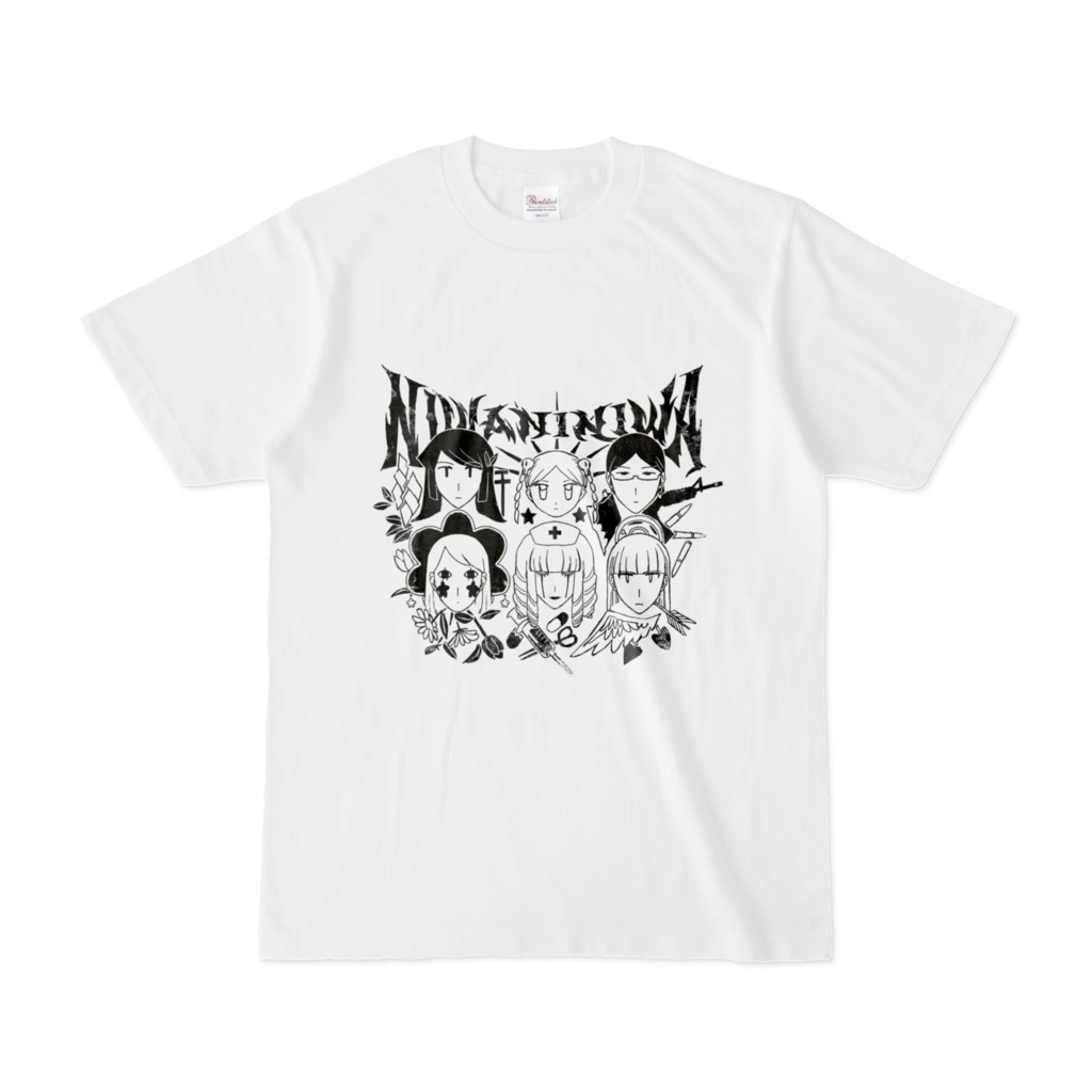ニワニキャラクターズ嘘バンドTシャツ