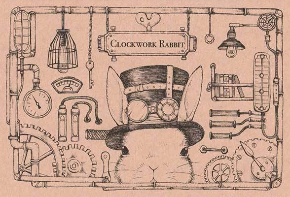ポストカード（CLOCKWORK RABBIT）
