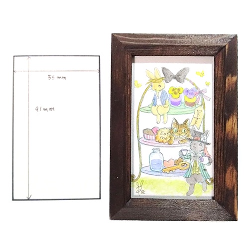 【一点物】原画イラスト_g002:不思議の国のお茶会