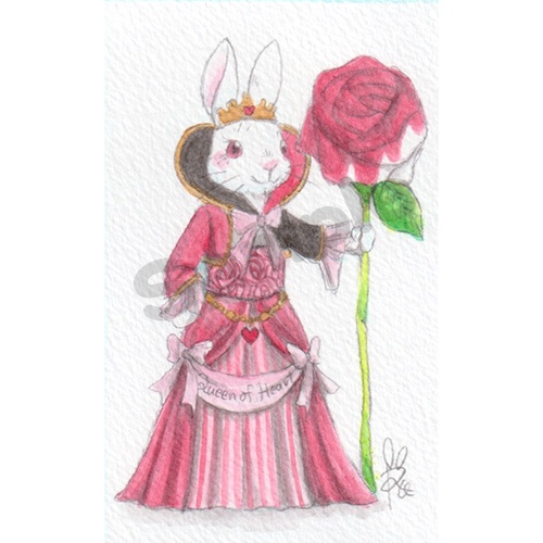 【一点物】原画イラスト_g008:バラを持ったハートの女王