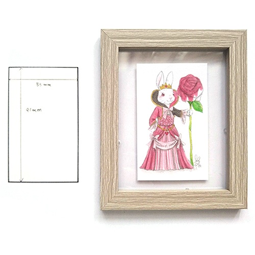 【一点物】原画イラスト_g008:バラを持ったハートの女王