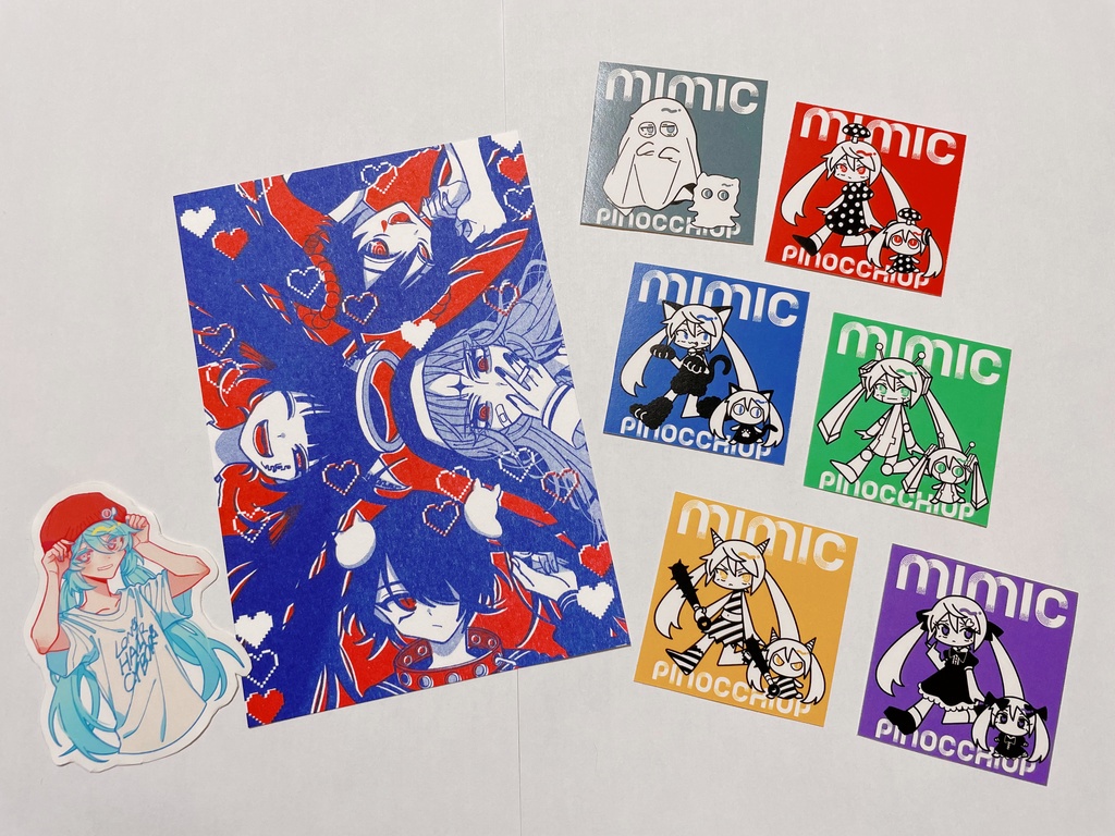 ボーマス57 頒布物セット(アクスタ、ポスカ、ステッカー)