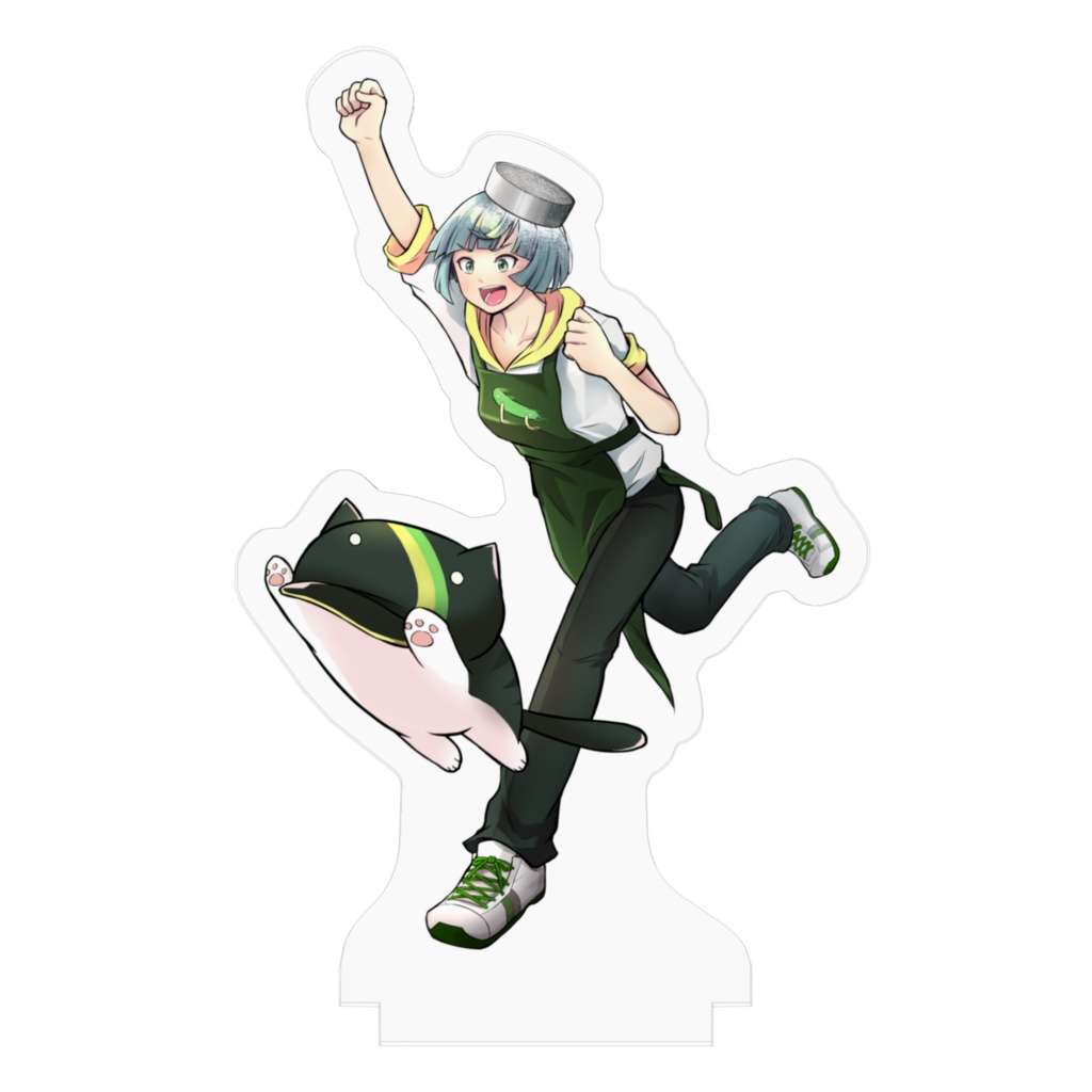 【桃緑コラボ】バレインタインアクリルスタンド「河流はっぱ」