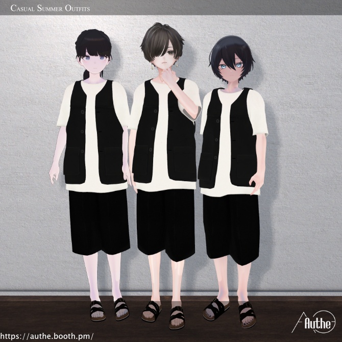 【無料アイテムあり】Casual Summer Outfit(+Head/Lapwing/くうた/獏/碼希)