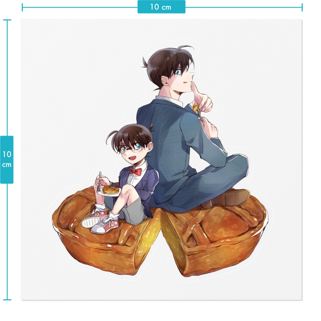 新一&コナン ステッカー