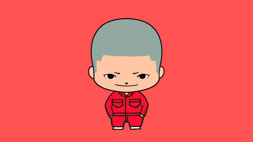 【Facerigアバター】ColorBoyzRed01