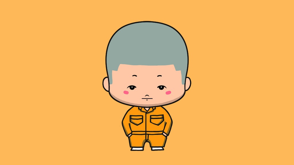 【Facerigアバター】ColorBoyzYellow01
