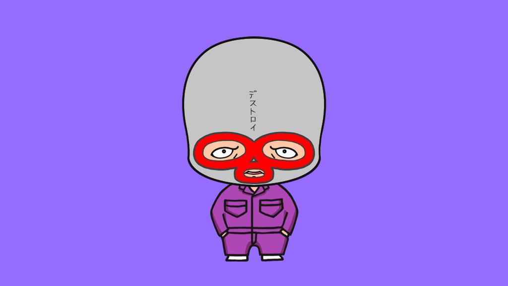 【Facerigアバター】ColorBoyzPurple2